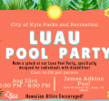 Luau Pool Party for individuals with disabilities